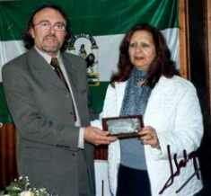 El escritor Jos� Salguero y Juani